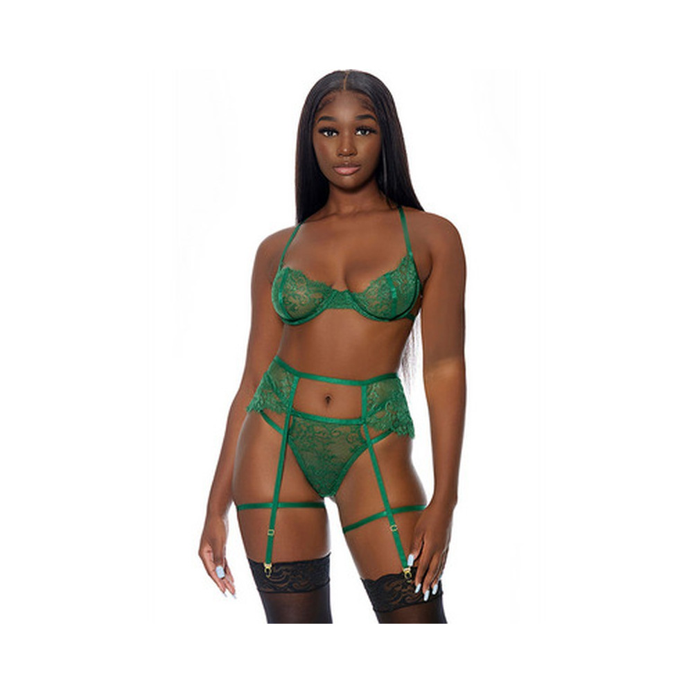 Conjunto de 3 Piezas Blooming Season Verde