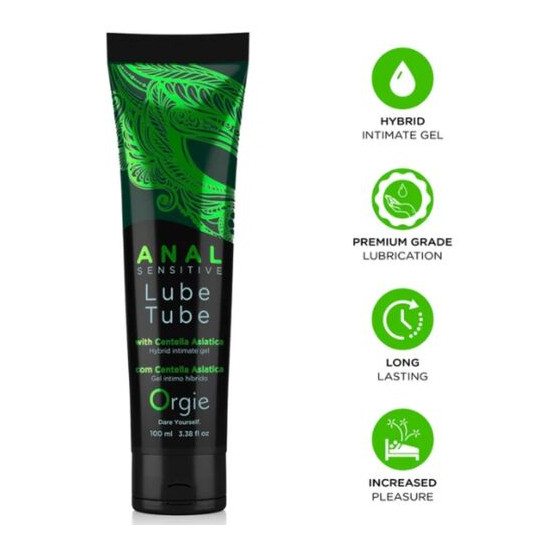 LUBE TUBE ANAL SENSITIVE GEL ÍNTIMO HÍBRIDO PARA SEXO ANAL 100 ML