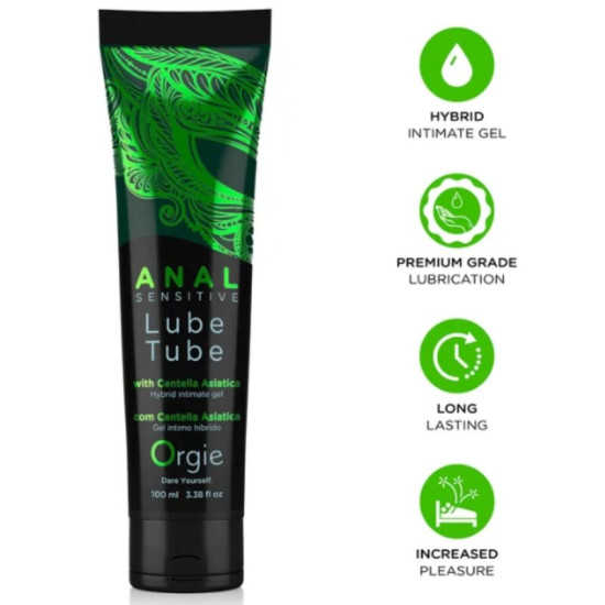 LUBE TUBE ANAL SENSITIVE GEL ÍNTIMO HÍBRIDO PARA SEXO ANAL 100 ML