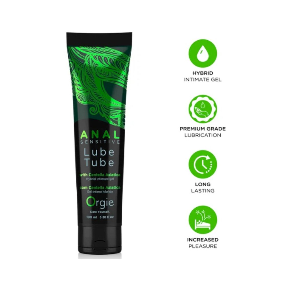 LUBE TUBE ANAL SENSITIVE GEL ÍNTIMO HÍBRIDO PARA SEXO ANAL 100 ML
