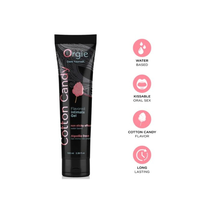 LUBRICANTE GEL ÍNTIMO BESABLE BASE AGUA ALGODÓN DE AZÚCAR 100 ML