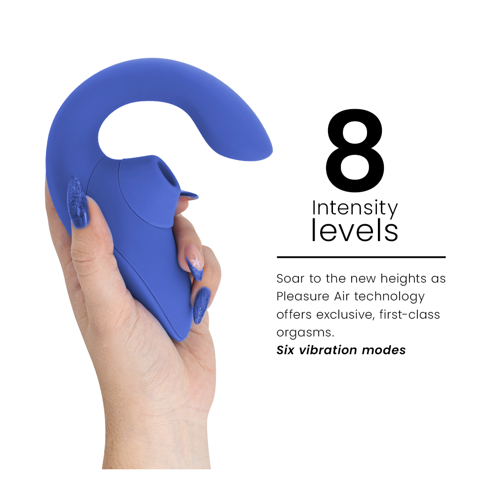 Blend Estimulador Vibrador Rabbit Azul