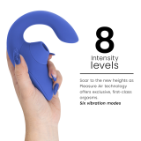 Blend Estimulador Vibrador Rabbit Azul