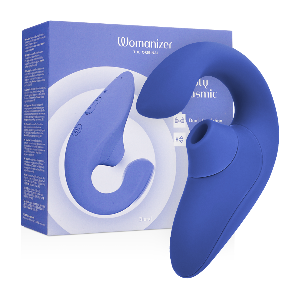 Blend Estimulador Vibrador Rabbit Azul