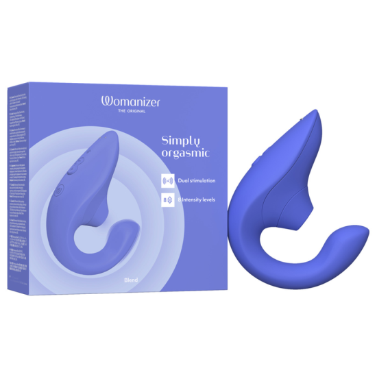 Blend Estimulador Vibrador Rabbit Azul
