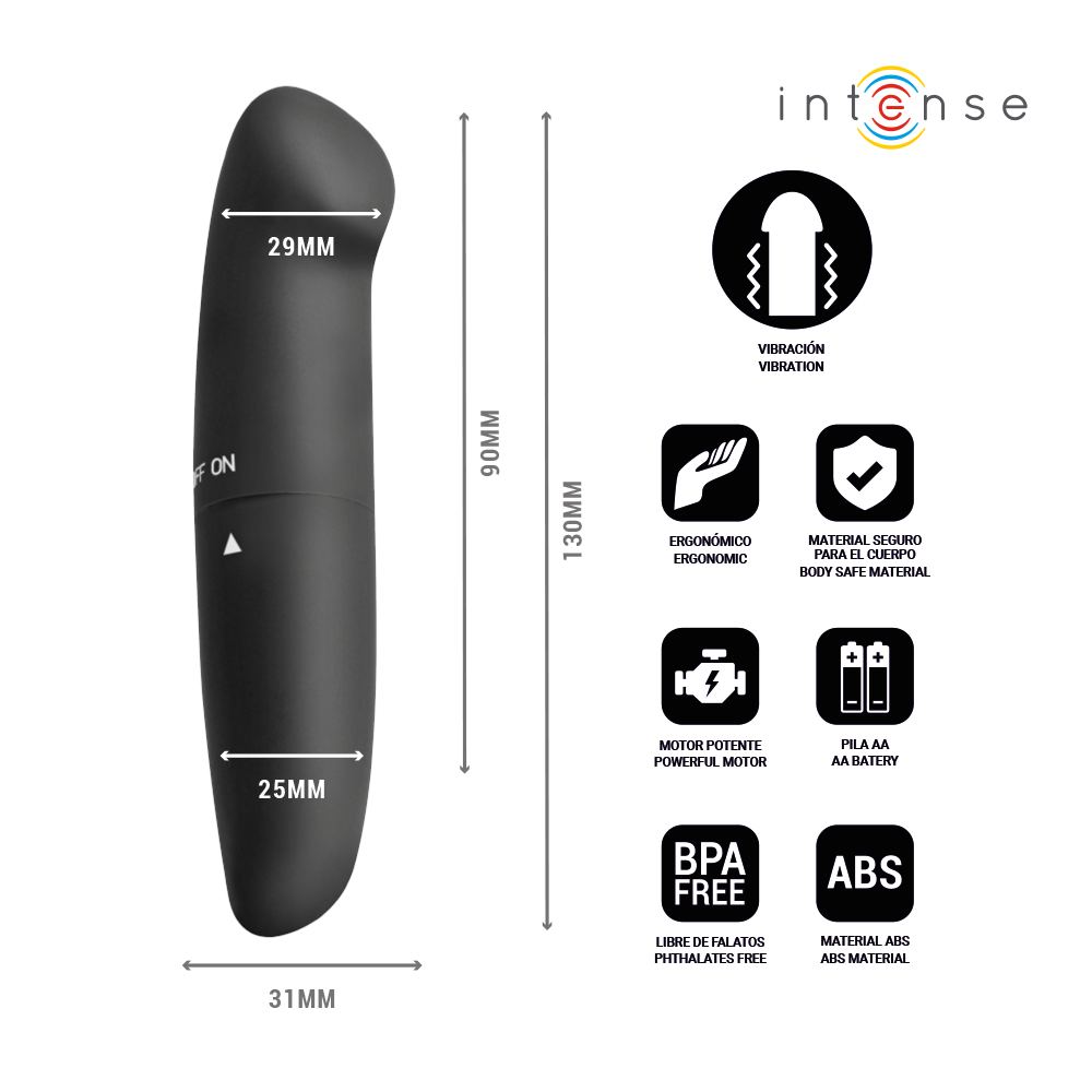Phil Vibrador Punto G negro 13 cm
