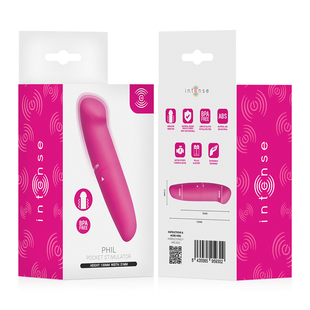 Phil Vibrador Punto G Rosa 13 cm