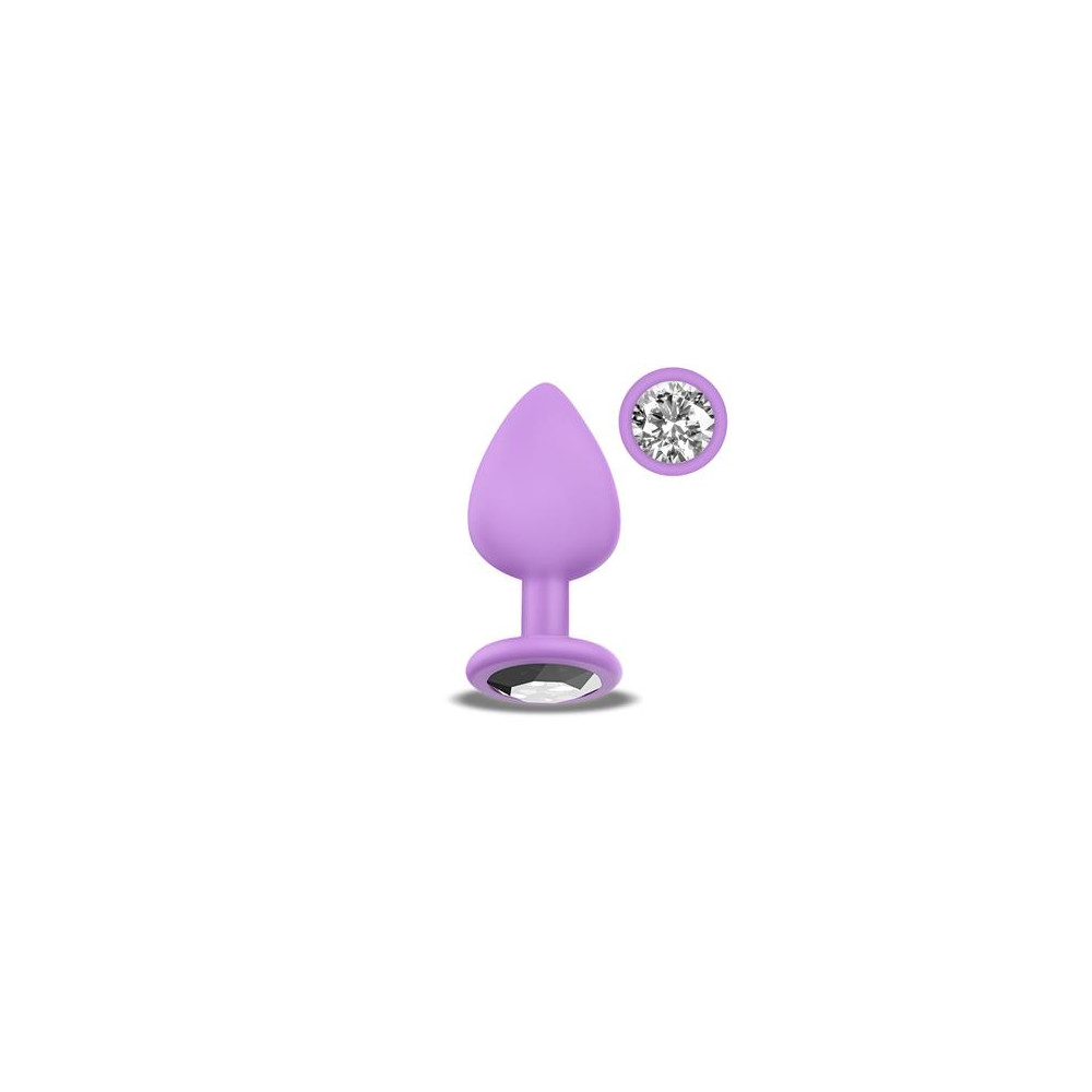 Sparkly Plug Anal Silicona Talla S Lilac