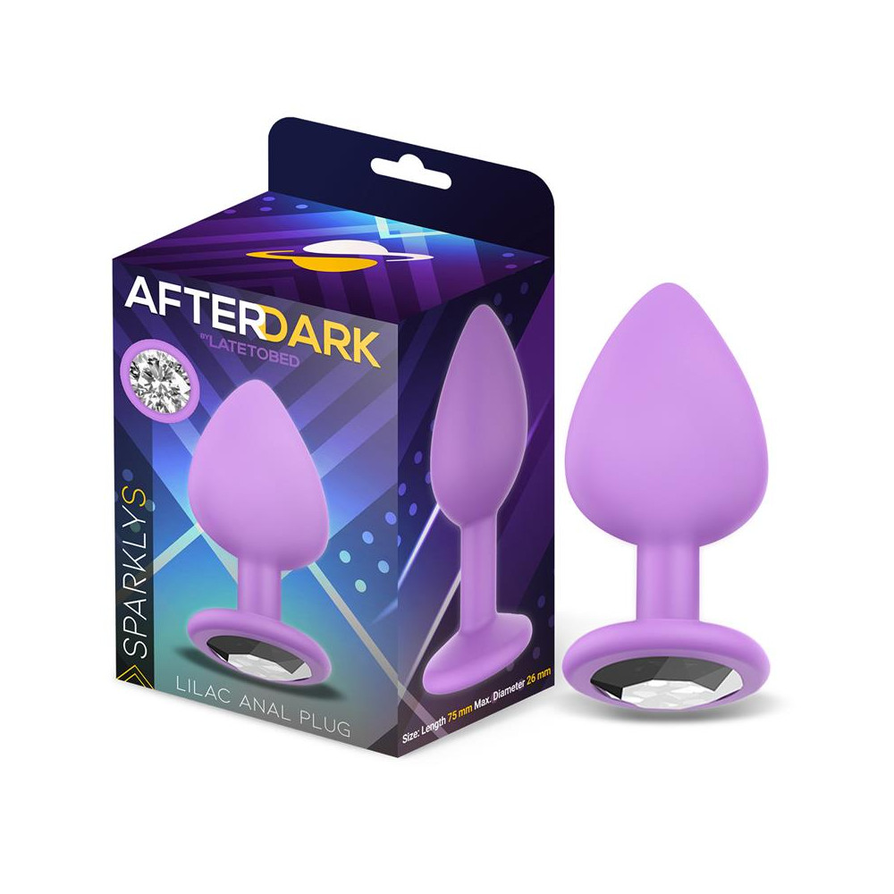 Sparkly Plug Anal Silicona Talla S Lilac