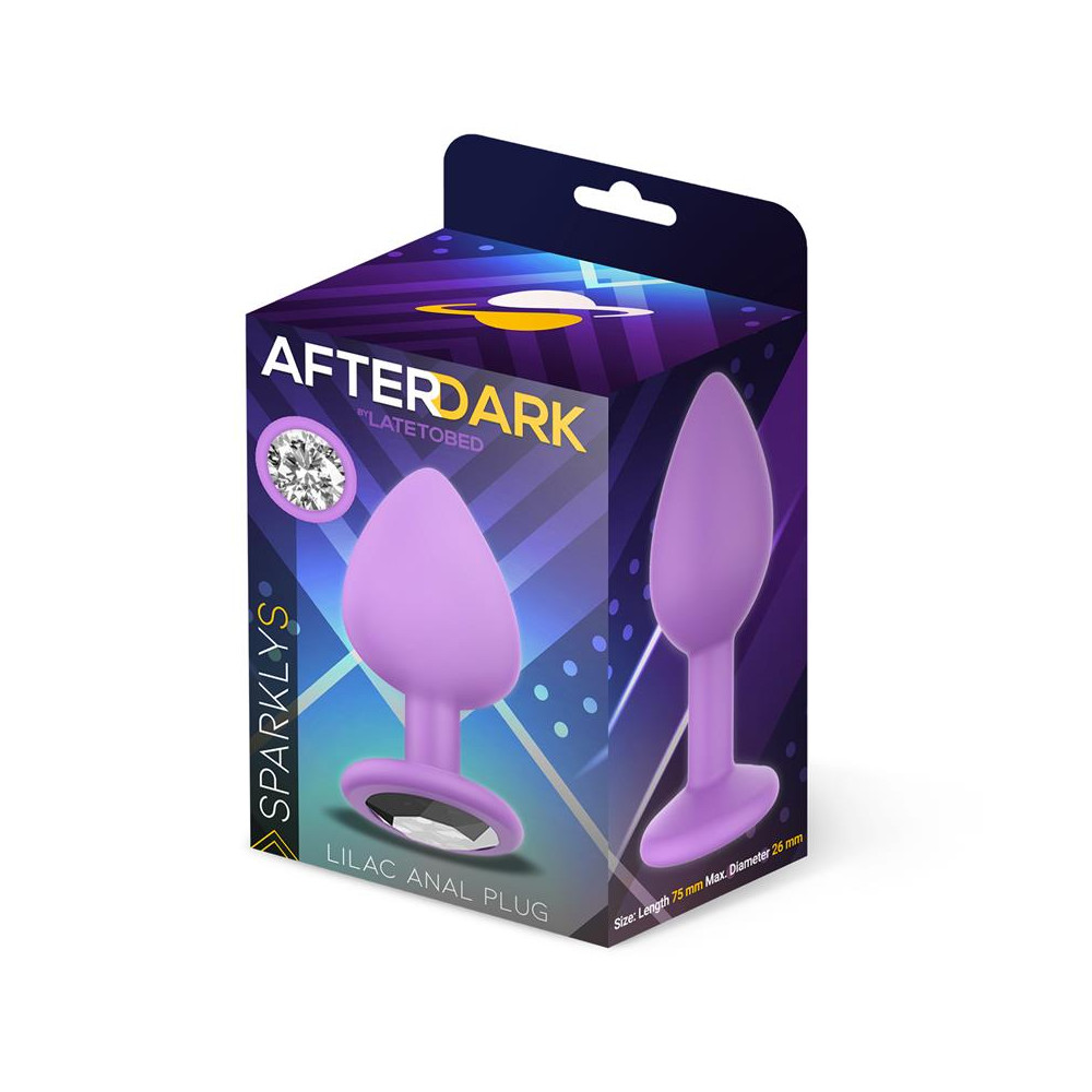 Sparkly Plug Anal Silicona Talla S Lilac