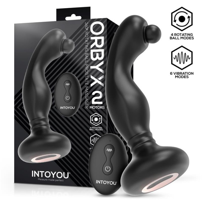 Orbyx Masajeador Prostático con Rotación, Vibración y Control Remoto