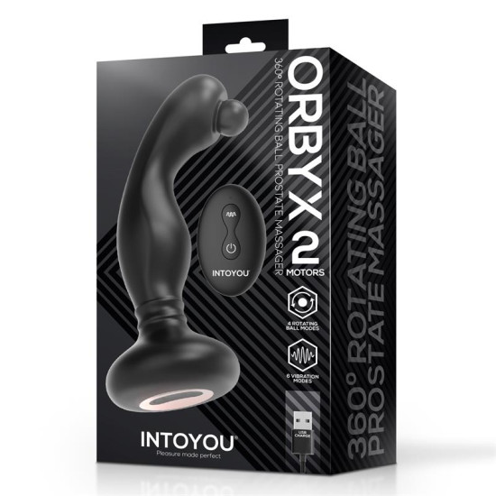 Orbyx Masajeador Prostático con Rotación, Vibración y Control Remoto