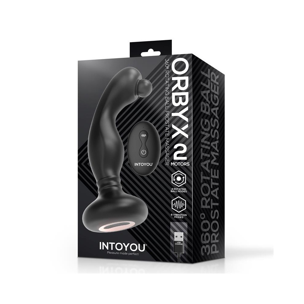 Orbyx Masajeador Prostático con Rotación, Vibración y Control Remoto