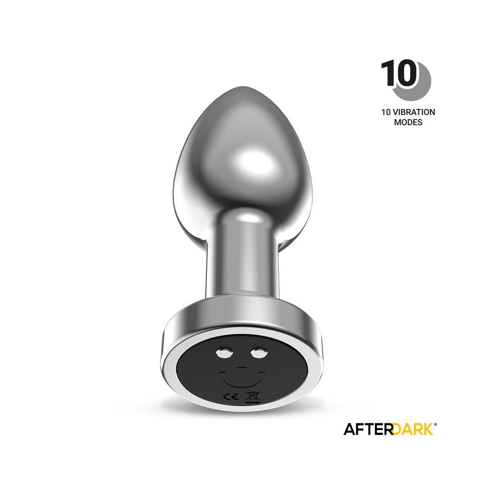 Dimpor Plug Anal Cromado con Vibración USB Magnético Talla S