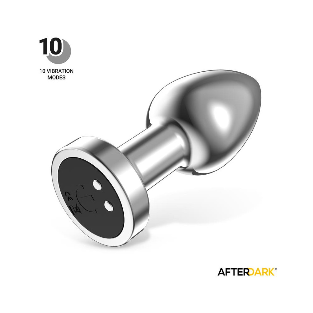 Dimpor Plug Anal Cromado con Vibración USB Magnético Talla M