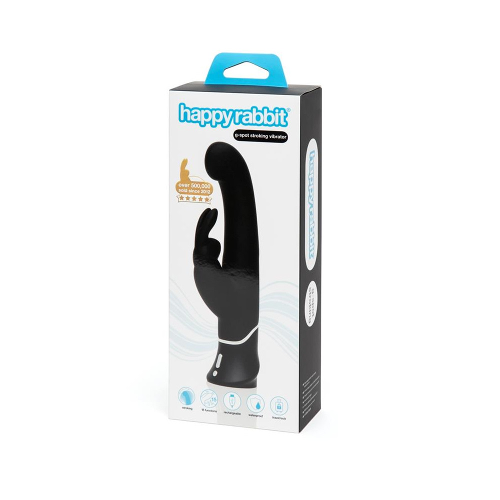 Vibrador G-Spot Stroker Rabbit Negro