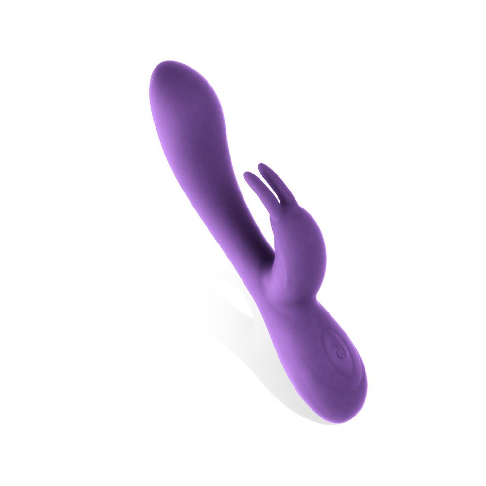 Mauve Vibrador Unibody Silicona Líquida USB Púrpura