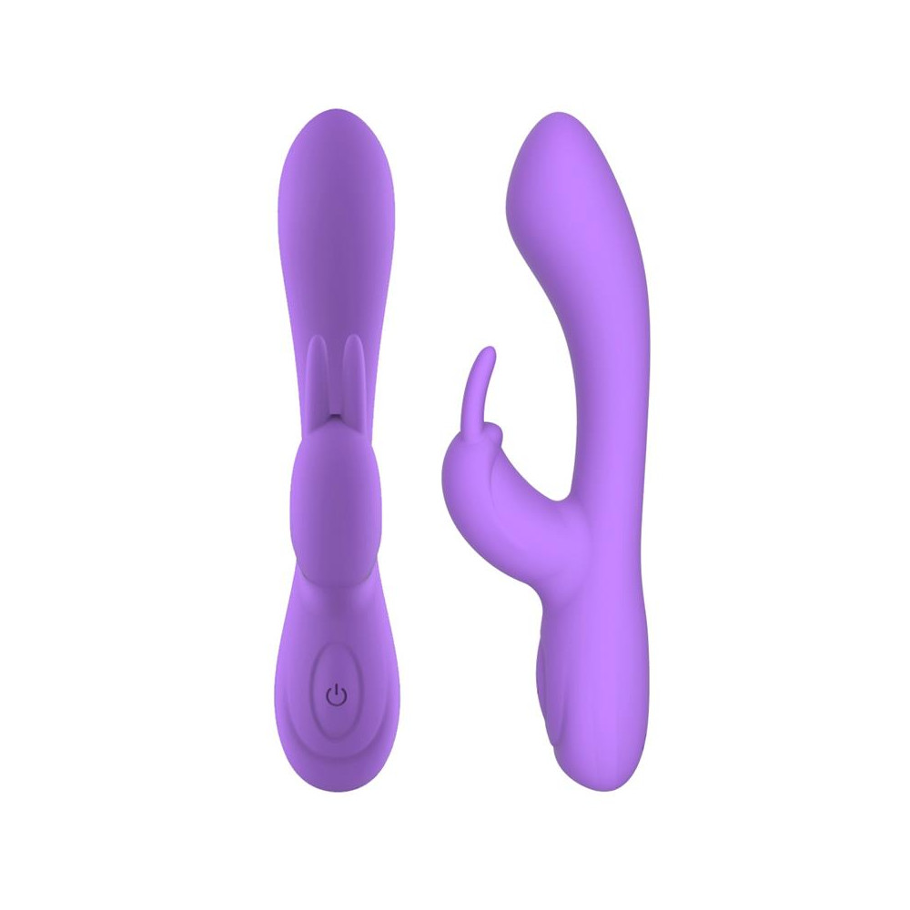 Mauve Vibrador Unibody Silicona Líquida USB Púrpura