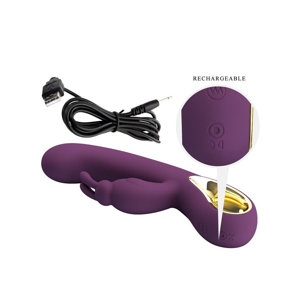 Liam Vibrador Punto G Silicona con APP Morado