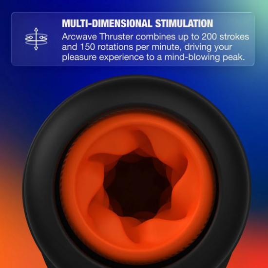THRUSTER MASTURBADOR MASCULINO AUTOMÁTICO CON VAIVÉN, ROTACIÓN Y CONTROL