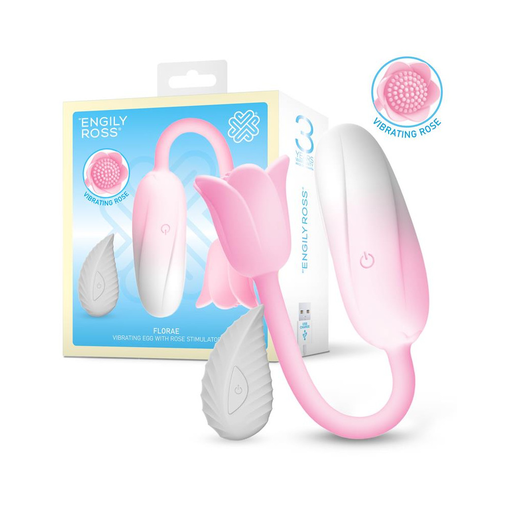 Florae Huevo Vibrador con Rosa Estimuladora