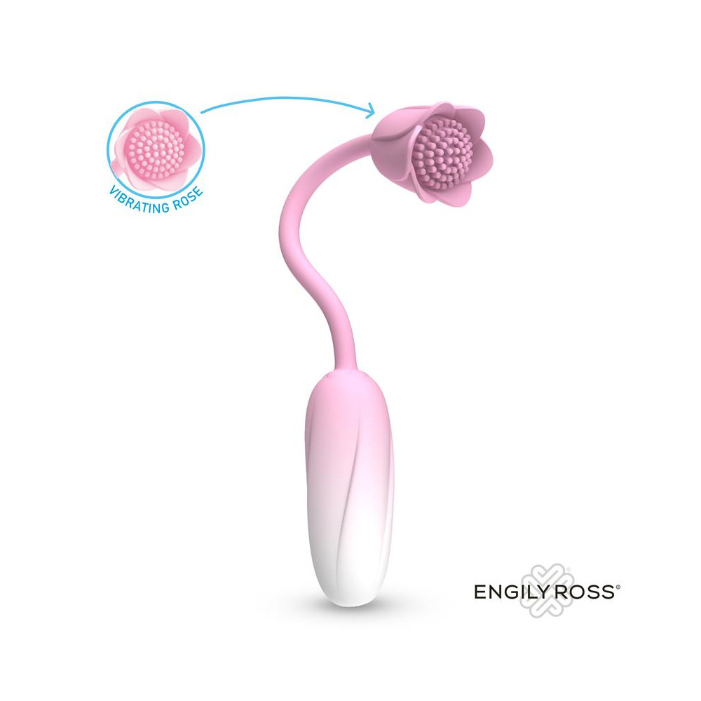 Florae Huevo Vibrador con Rosa Estimuladora