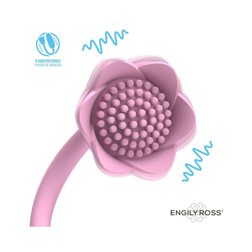 Florae Huevo Vibrador con Rosa Estimuladora