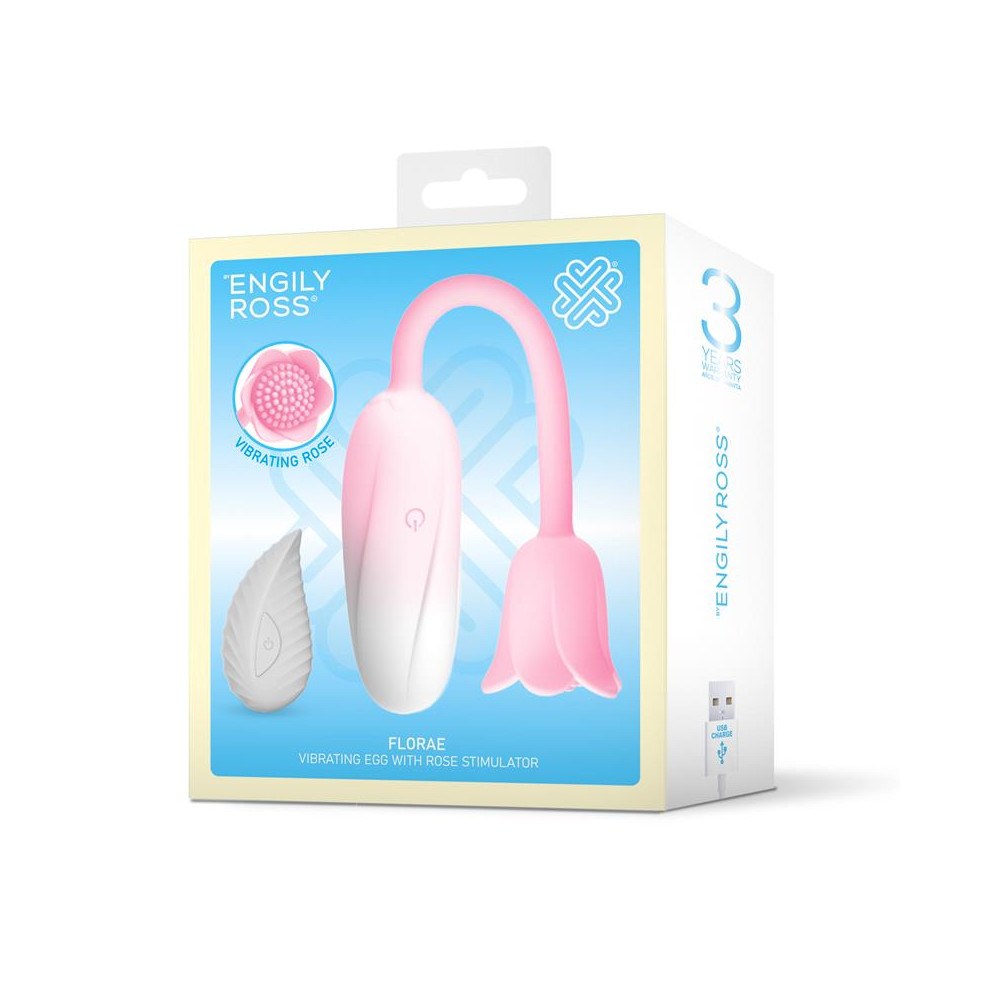 Florae Huevo Vibrador con Rosa Estimuladora