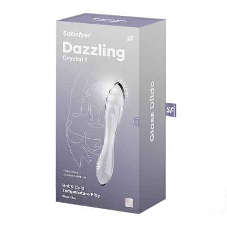 Estimulador de Cristal Dazzling Crystal 1 Hot and Cold Transparente Satisfyer