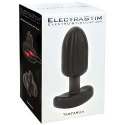 Tartarus Plug Anal Silicona Quadripolar Negro Electrastim