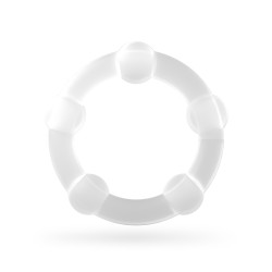 Conjunto De Anillos De Pene Triple Bead Transparentes