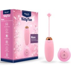 Kitty fun huevo vibrador control remoto rosa