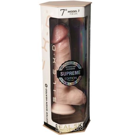 Pene RealíStico Silicona Premium Termoreactivo 17.8 Cm
